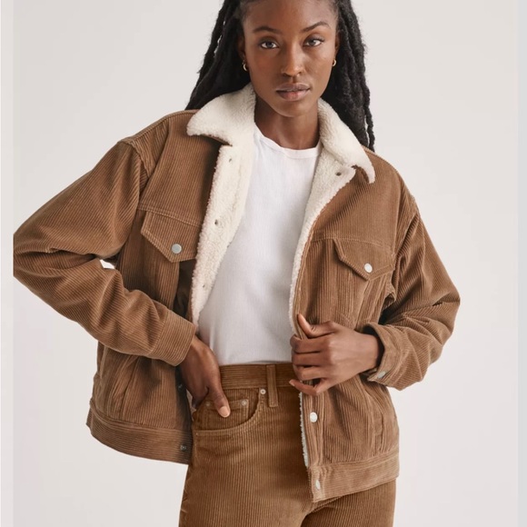 Denim Forum Jackets & Blazers - Aritzia Corduroy Sherpa Jacket